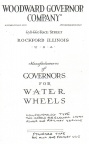 Woodward Water Wheel catalogue, circa 1908.
